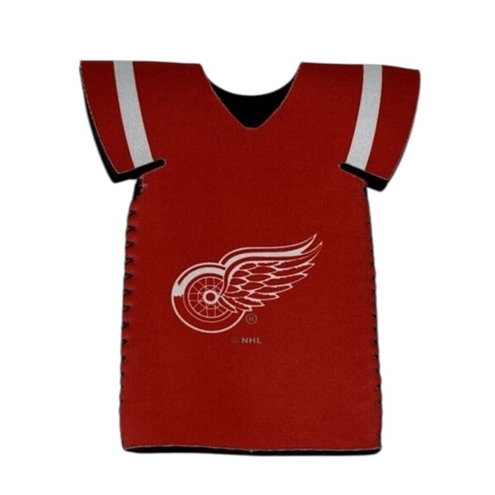 Officially Licensed NHL Detroit Red Wings Beer  Bottle Suit Koozie Holder